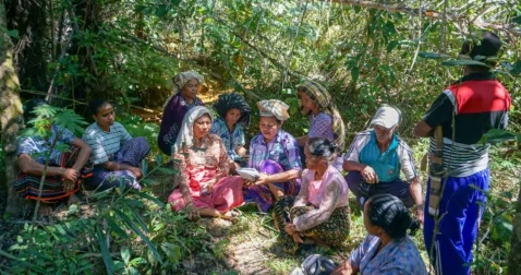The Mama-Mama gather to monitor the forests of Mbeliling